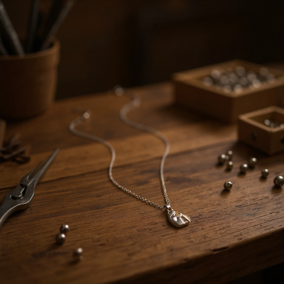 Paw Heart Pendant Necklace