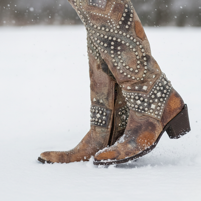 Kate | Western Knee-High Boots