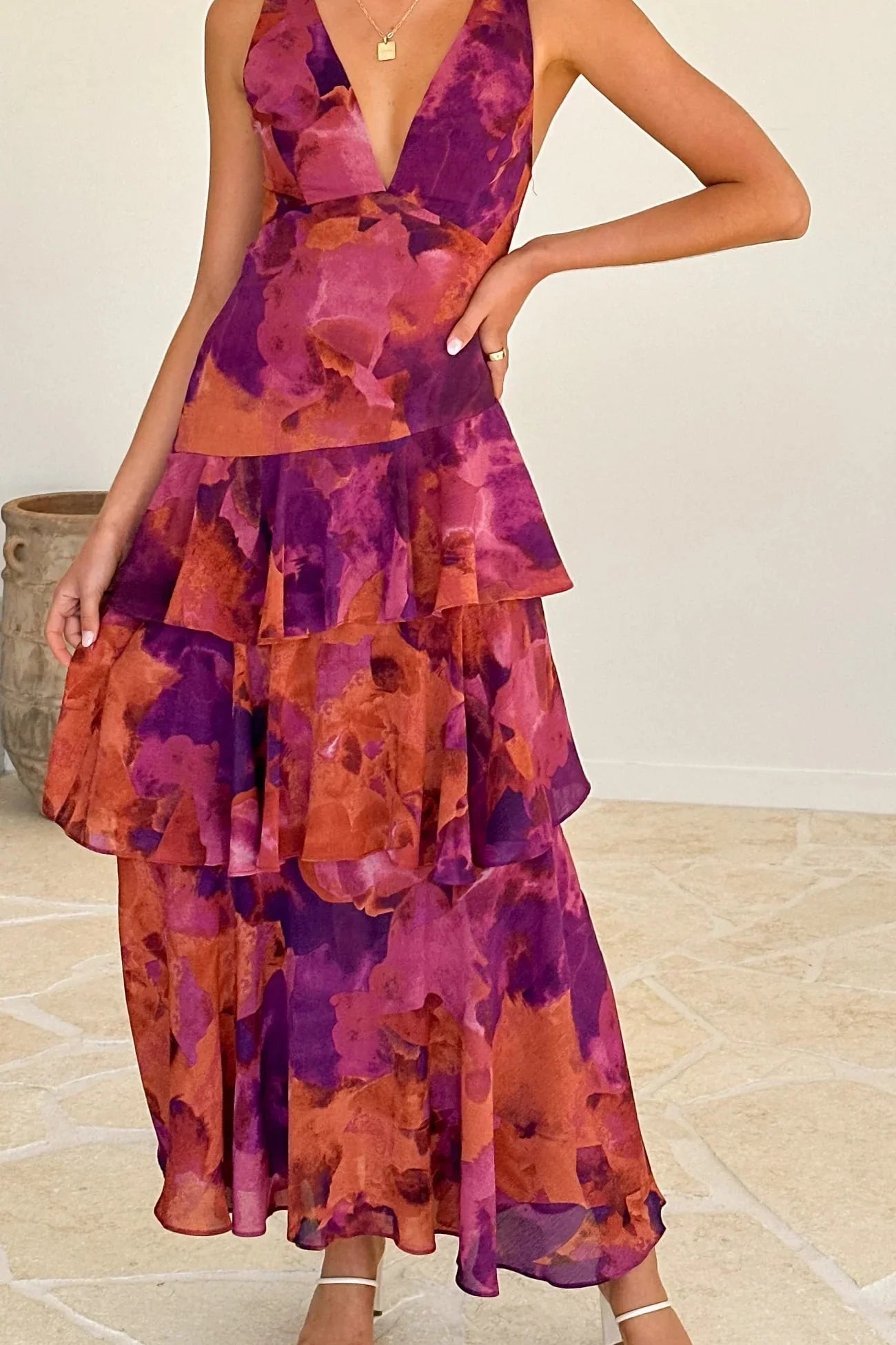 Vayen | Kwiatowa Sukienka Maxi