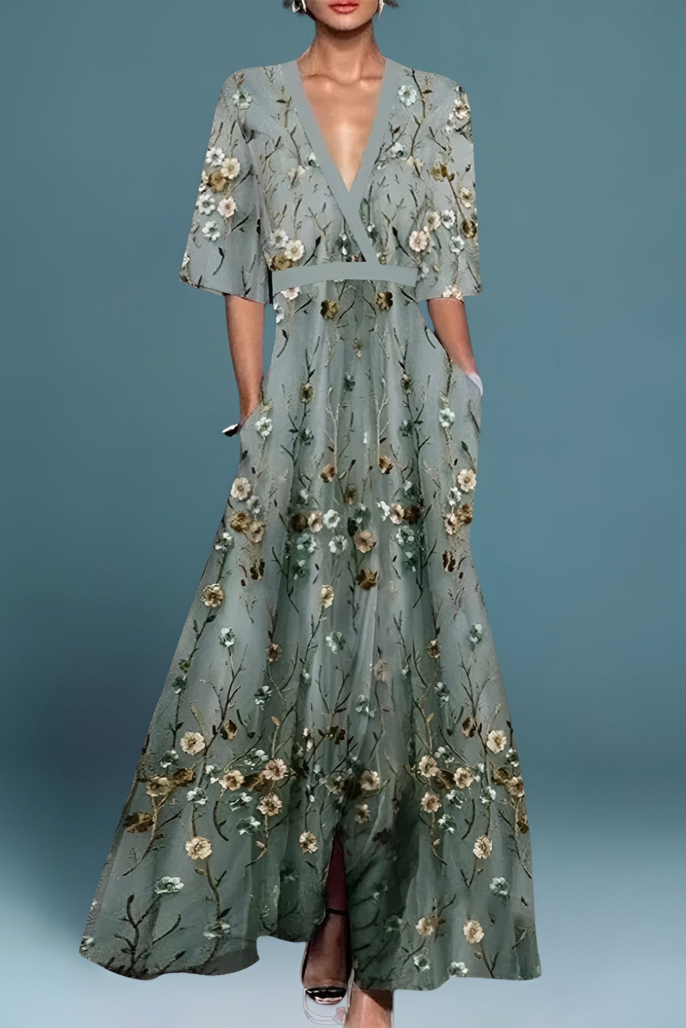 Océane | Kwiatowa Sukienka Maxi