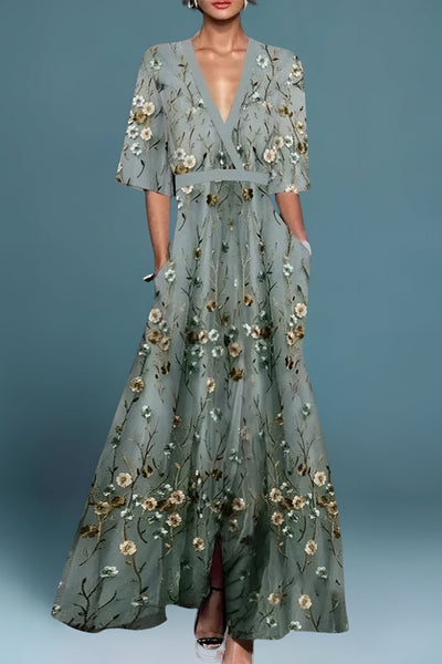 Océane | Kwiatowa Sukienka Maxi