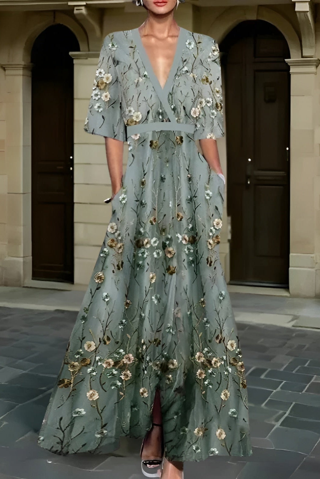 Océane | Kwiatowa Sukienka Maxi