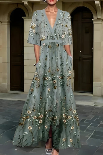 Océane | Kwiatowa Sukienka Maxi