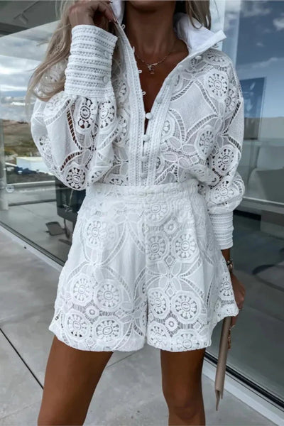 Celeste | Modny Zestaw Topu i Szortów