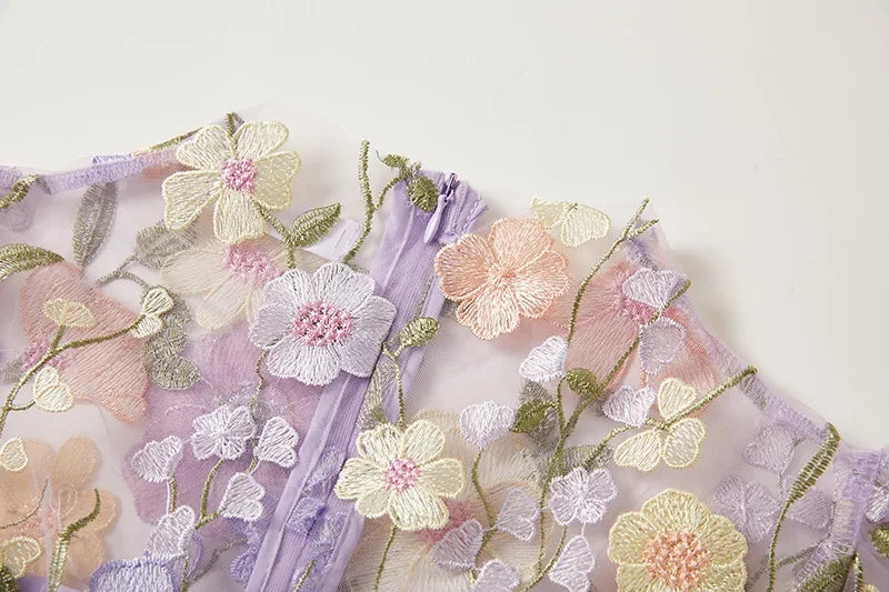 Solara - Floral Finesse Dress