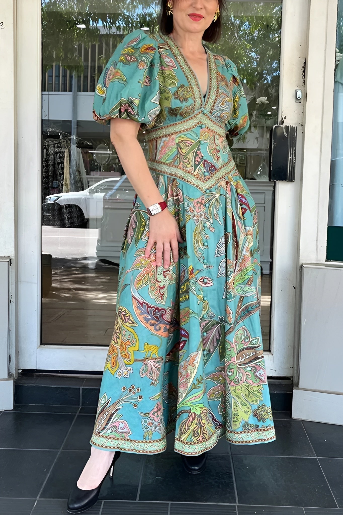 Meira | Elegancka Sukienka Maxi z Lnu