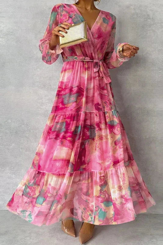 Elowan | Elegancka Kwiatowa Sukienka Maxi