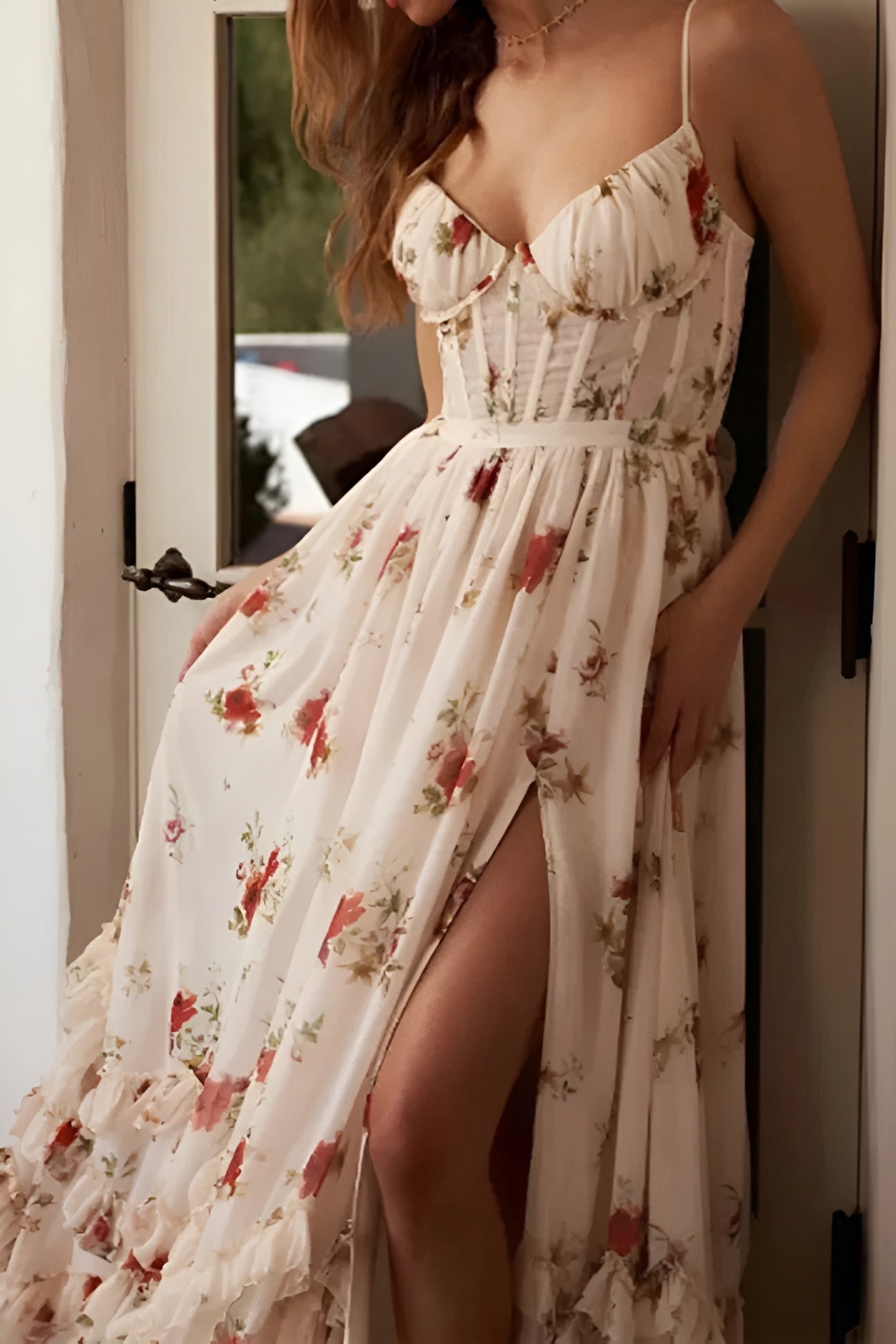 Róża | Kwiatowa Sukienka Maxi