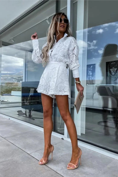 Celeste | Modny Zestaw Topu i Szortów