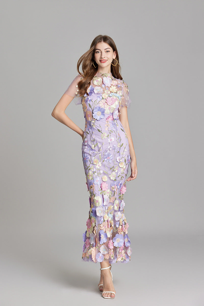 Solara - Floral Finesse Dress