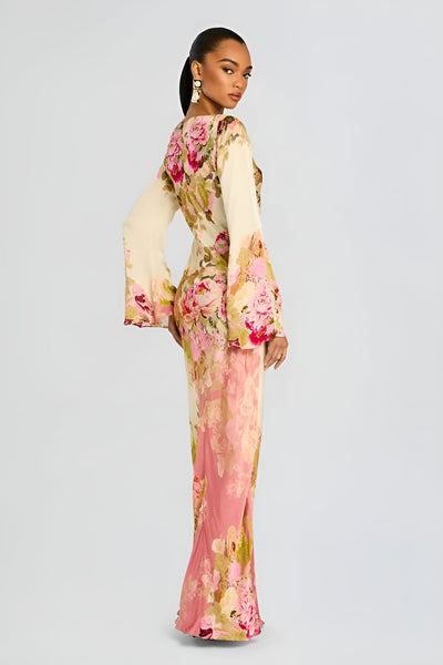 Sylena | Sukienka Maxi na Przyjęcie w Ogrodzie