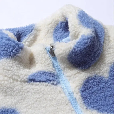 Katharina | Odwracalna kurtka z motywem serca