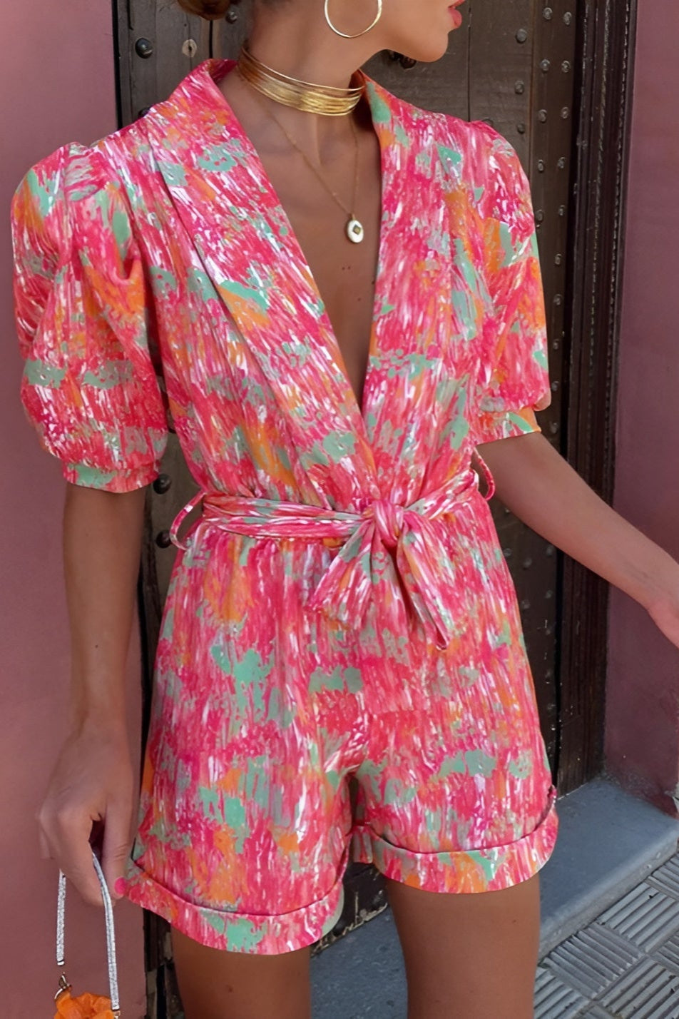 Jinte | Modny Kombinezon z Dekoltem w Serek