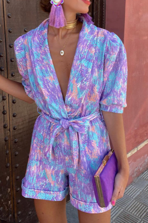 Jinte | Modny Kombinezon z Dekoltem w Serek