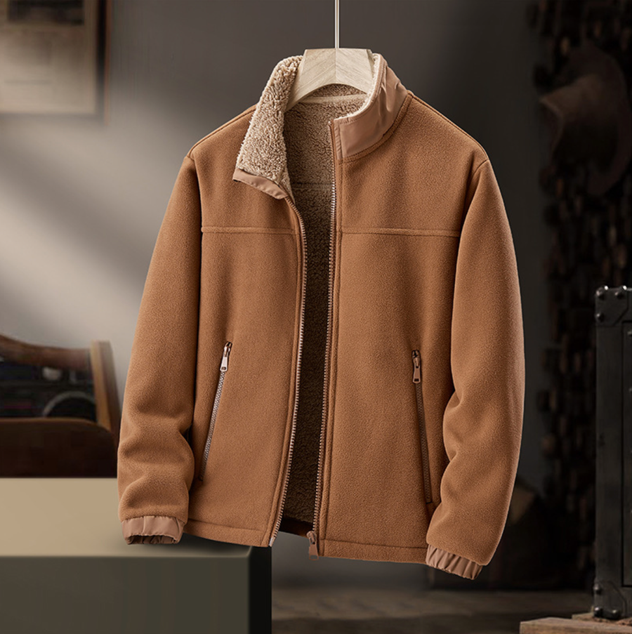 Grayson | Cozy Plush-Collar Zip-Up Jacket