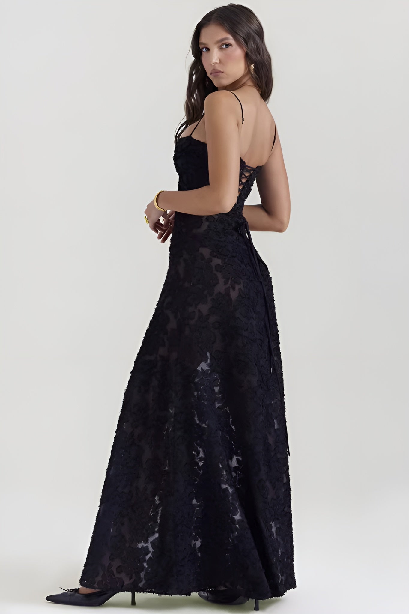 Maely | Modna Seksowna Halka Przezroczysta Na Wakacje Slim Maxi Dress