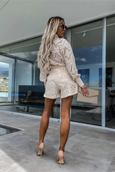 Celeste | Modny Zestaw Topu i Szortów