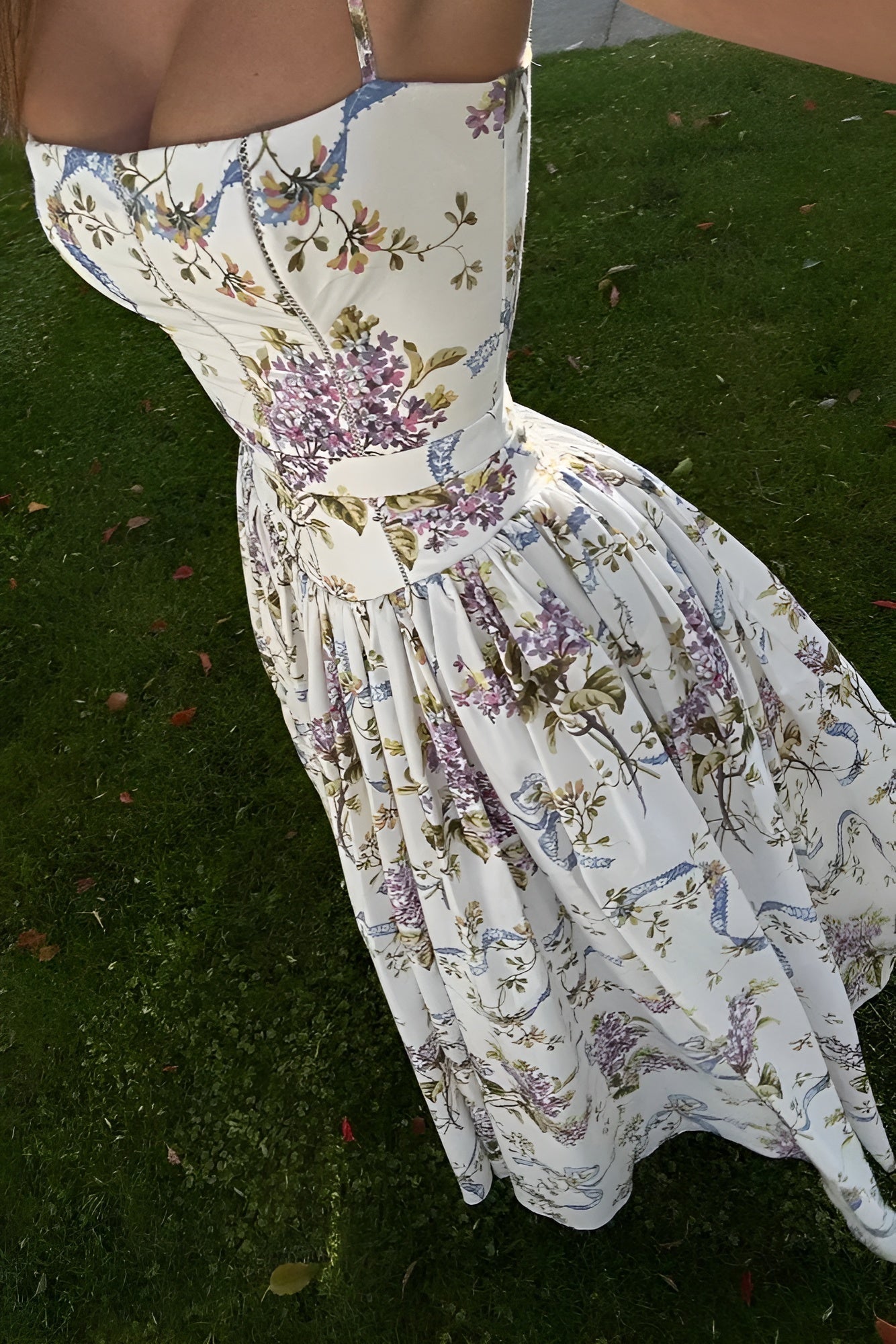 Lotte | Vintage Kwiatowa Sukienka Maxi