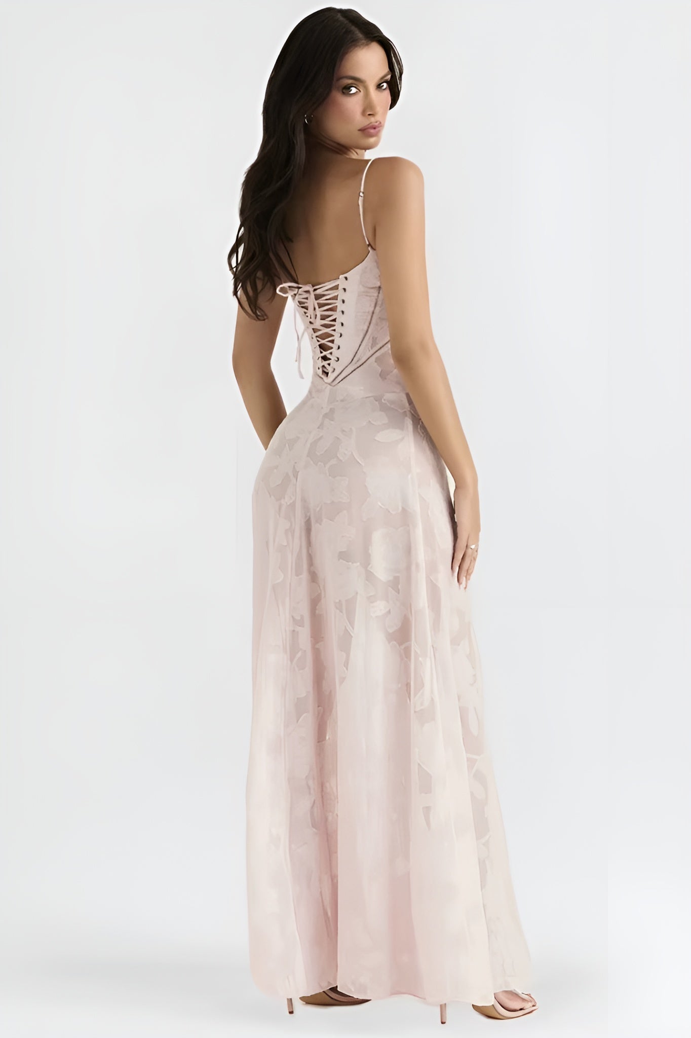 Maely | Modna Seksowna Halka Przezroczysta Na Wakacje Slim Maxi Dress