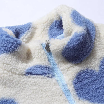 Katharina | Odwracalna kurtka z motywem serca