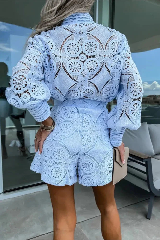 Celeste | Modny Zestaw Topu i Szortów