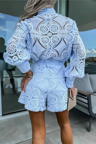 Celeste | Modny Zestaw Topu i Szortów