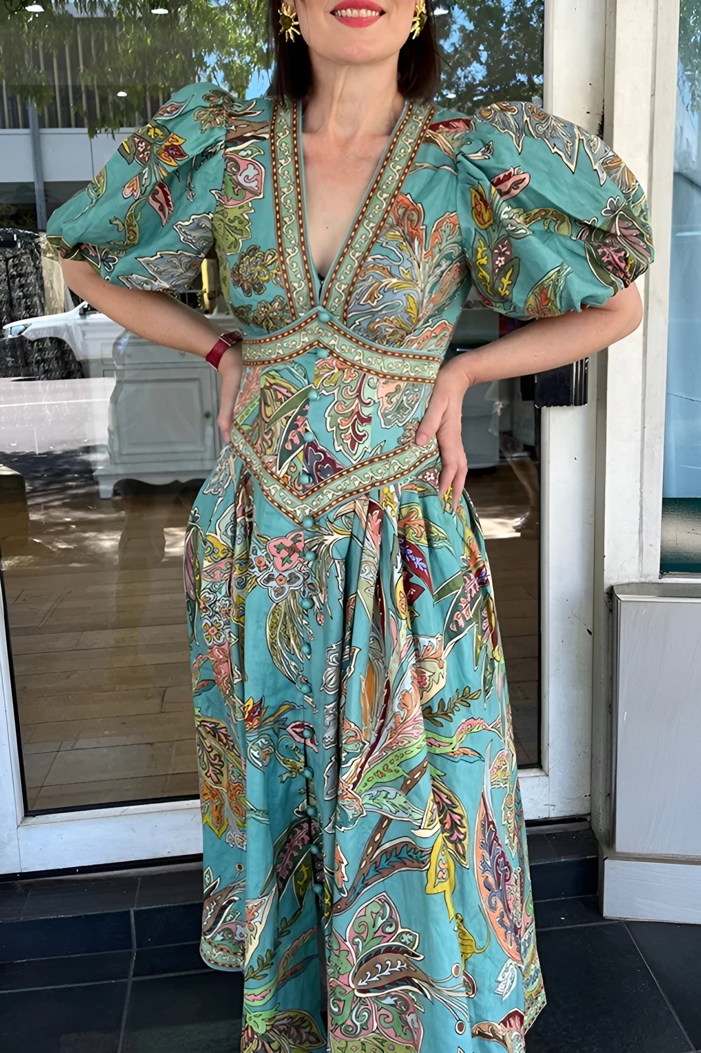 Meira | Elegancka Sukienka Maxi z Lnu
