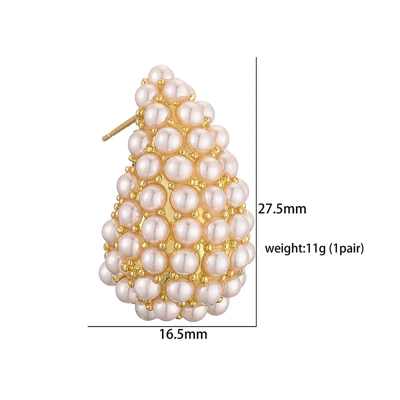 Klasyczne Perłowe Kolczyki