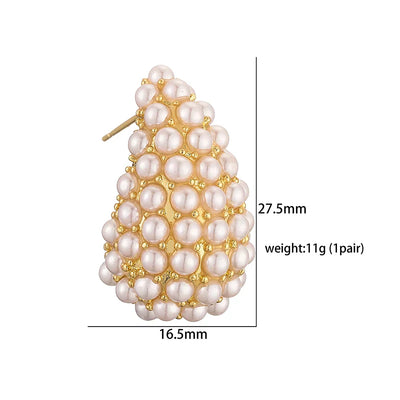 Klasyczne Perłowe Kolczyki