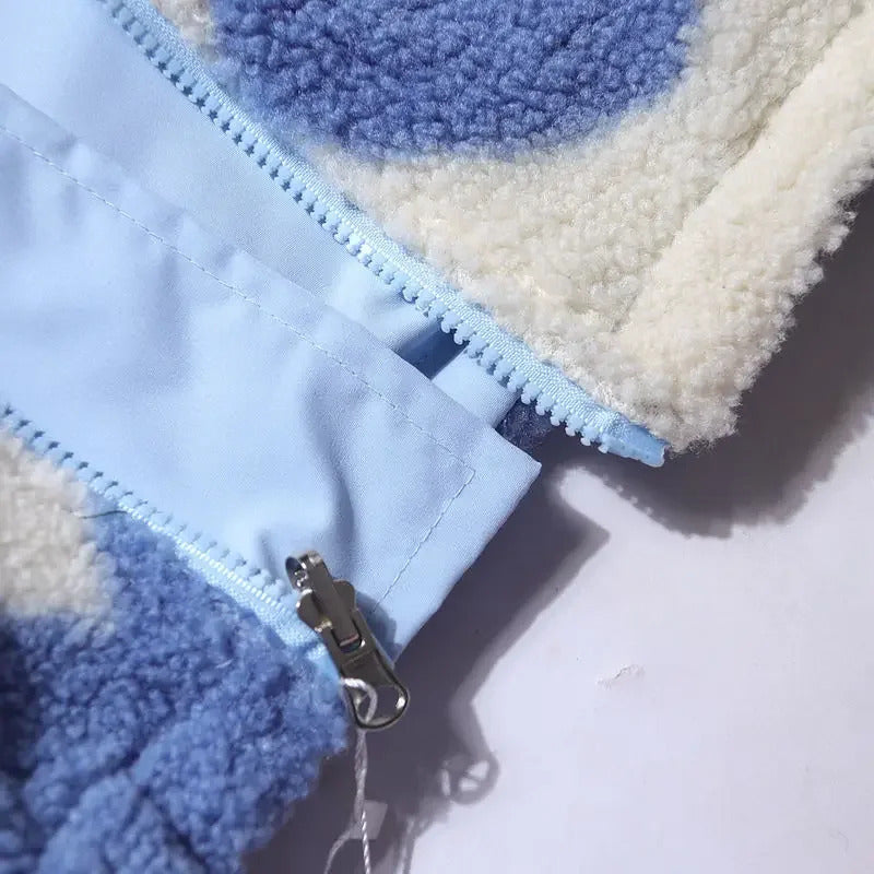 Katharina | Odwracalna kurtka z motywem serca