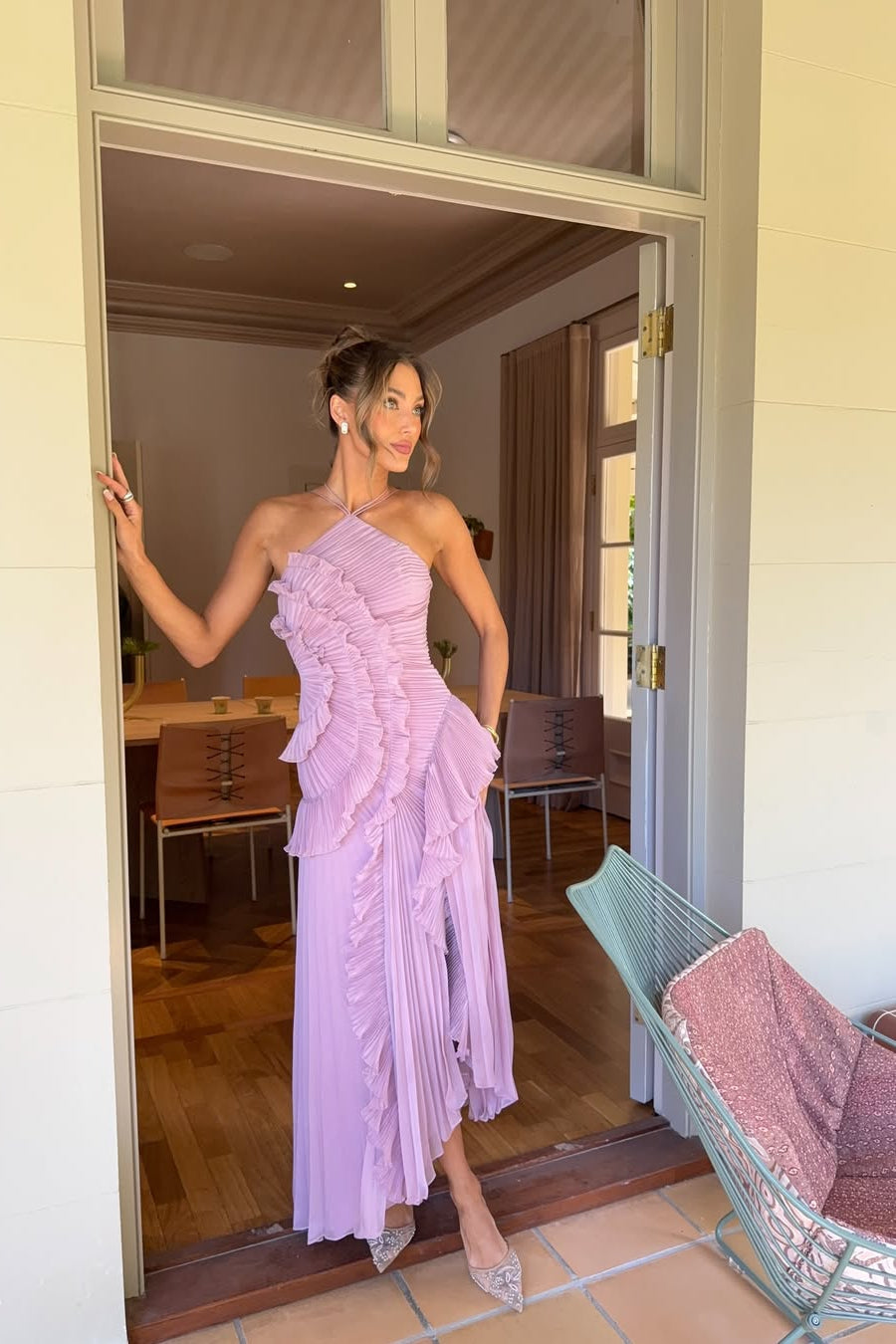 Junie | Nasz Bestseller Urokliwa Sukienka Maxi z Falbankami