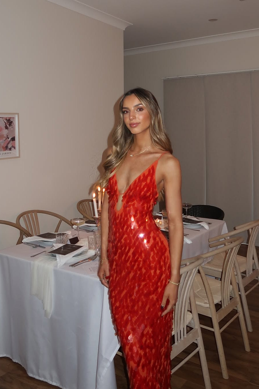 Andromeda | Sukienka Maxi z cekinami