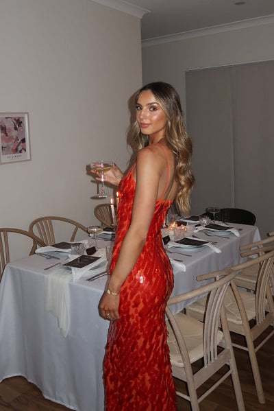 Andromeda | Sukienka Maxi z cekinami