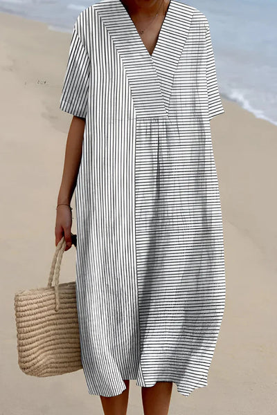 Olalla | Letnia Sukienka w Wzory