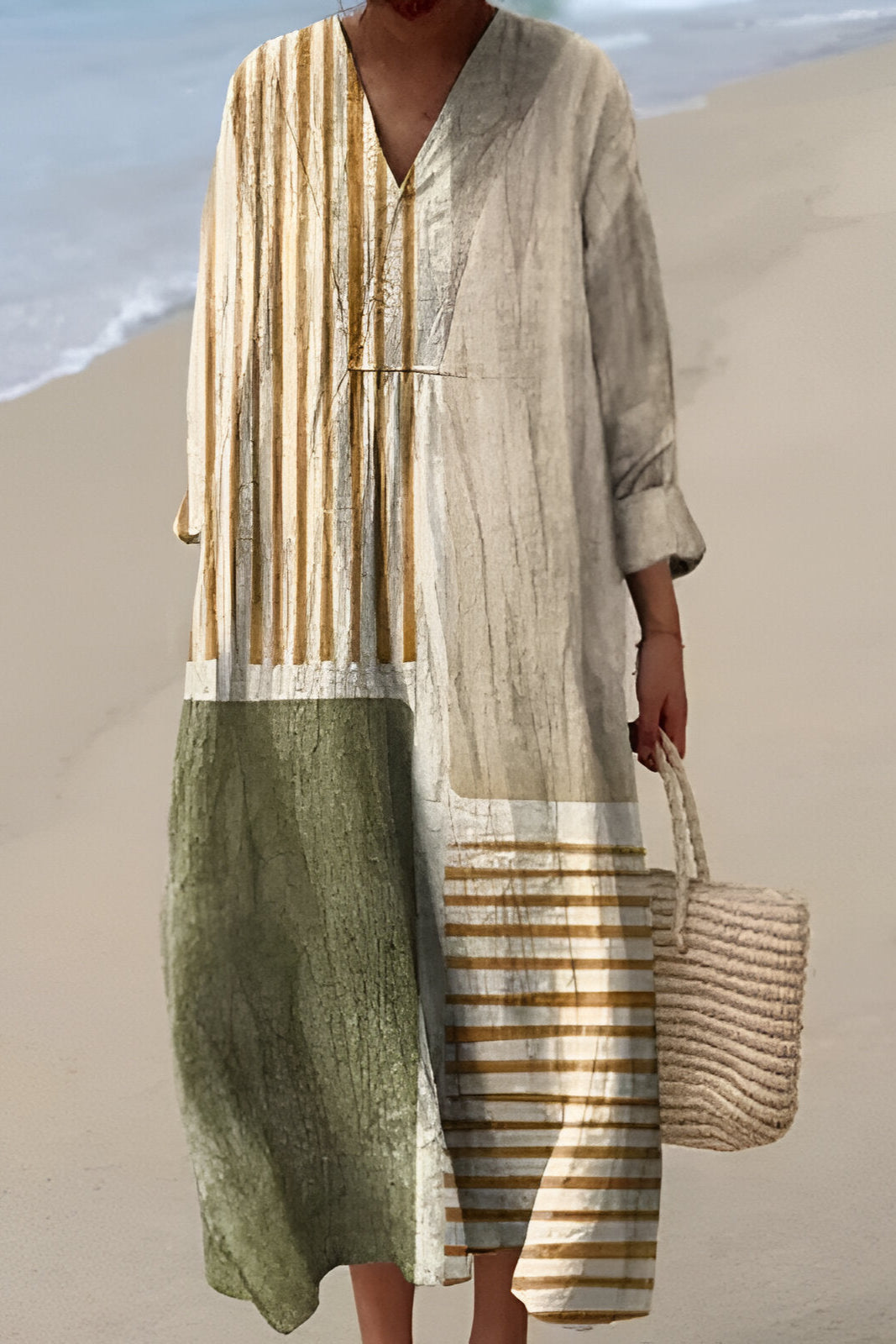 Olalla | Letnia Sukienka w Wzory