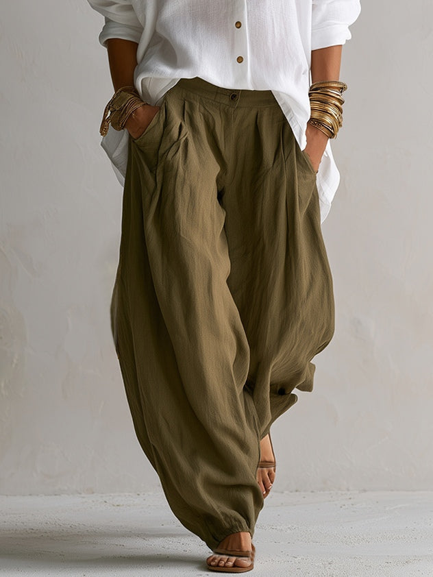 Coravelle - Sculptural shirt and balloon pant set