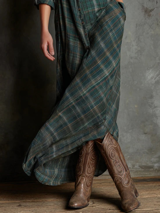Soraya | Plaid Maxi Dress
