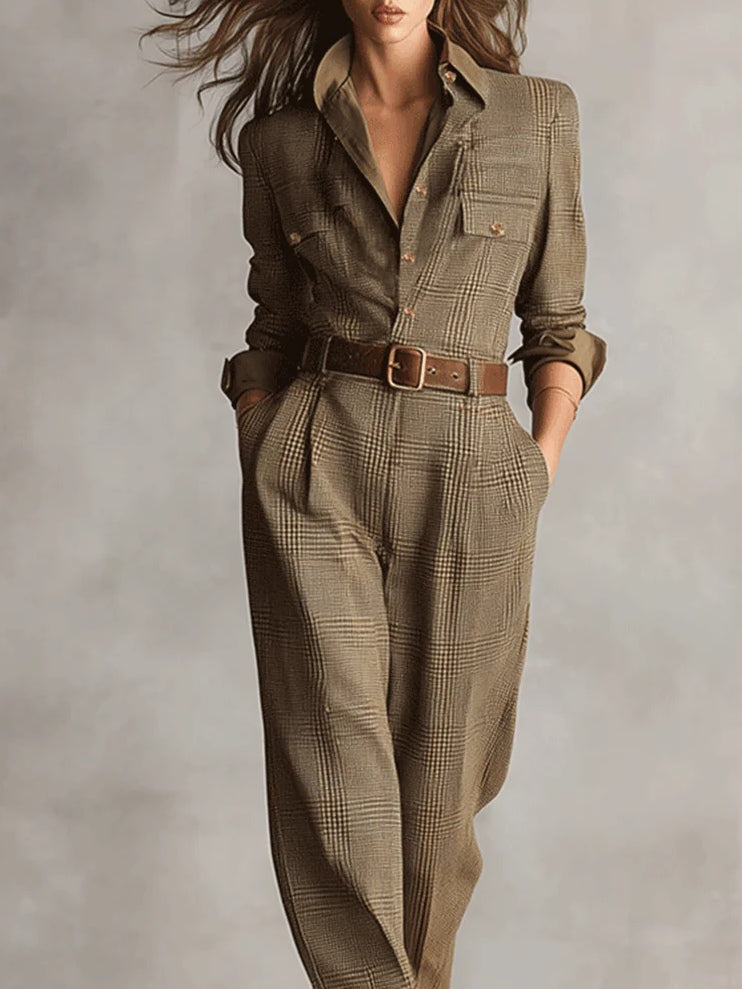 Lucy | Plaid Jumpsuit