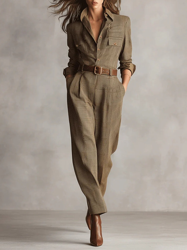 Lucy | Plaid Jumpsuit