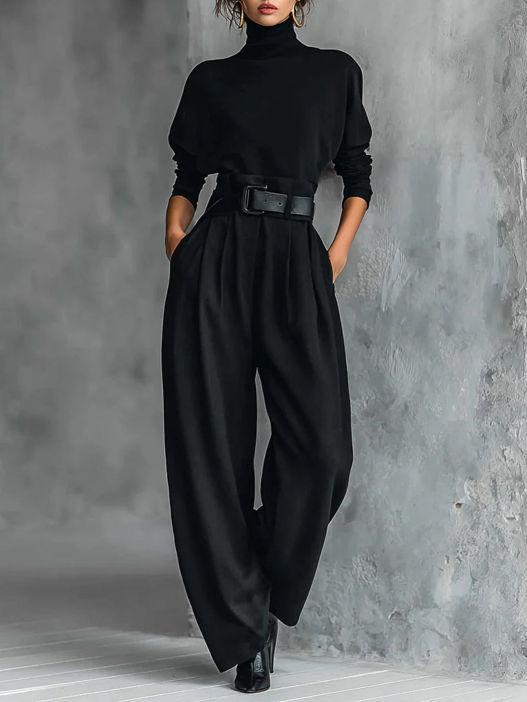 Lisa | High-Neck Jumpsuit Set