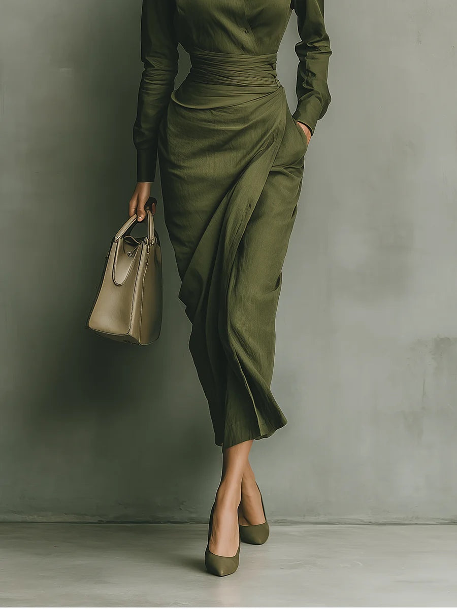 Eva | Cotton Blended Maxi Dress