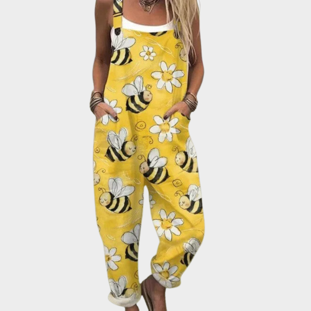Selah - Comfortable Printed Overalls