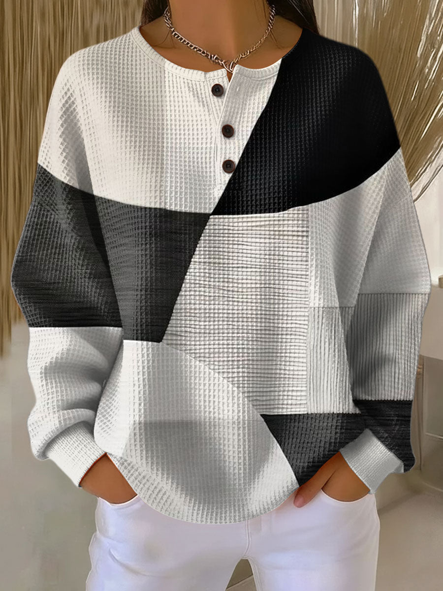 Ella | Women's Cozy Natural Warmth Top with Round Neck and Long Sleeves