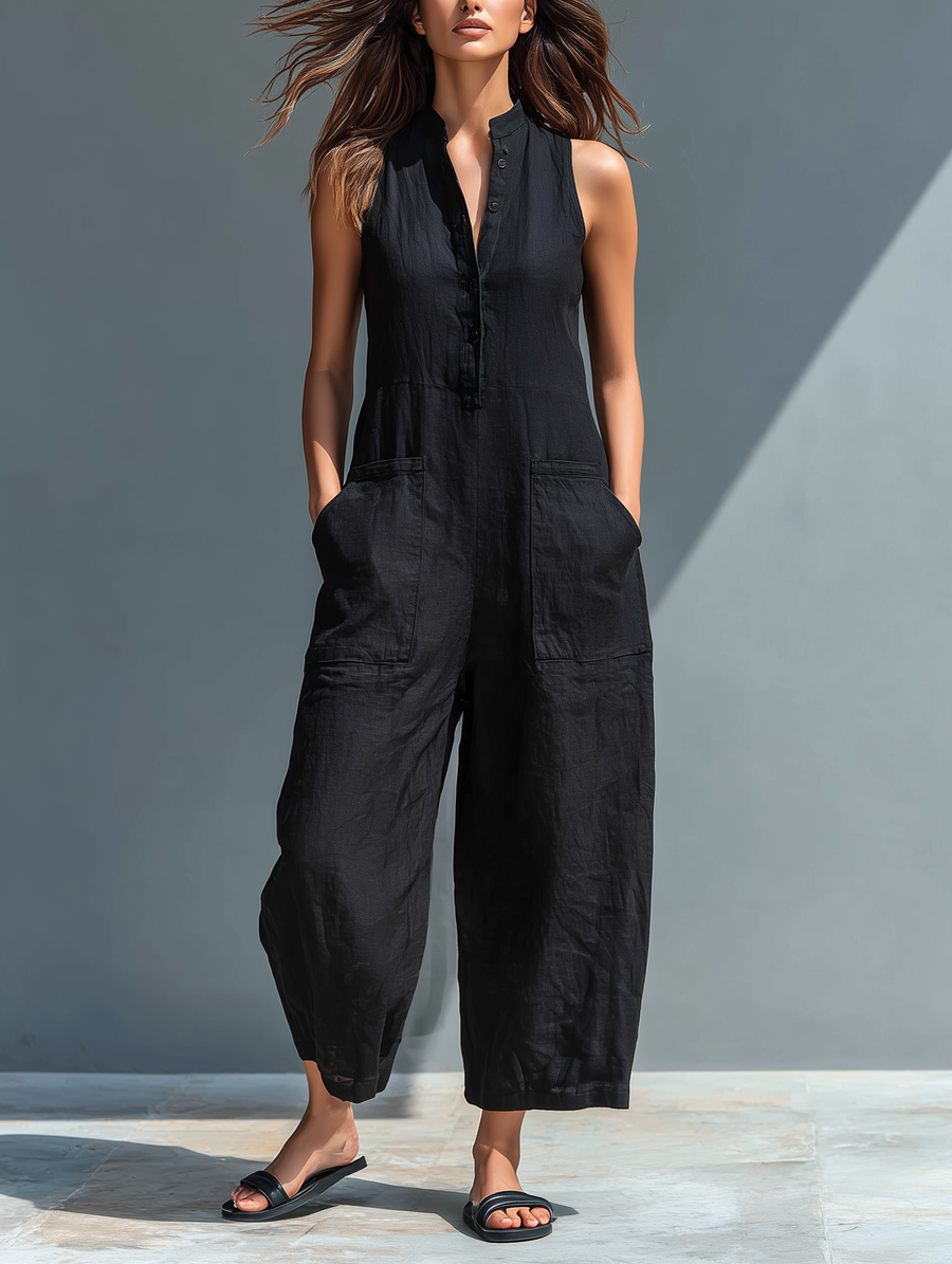 Linden | Elegant Sleeveless Jumpsuit