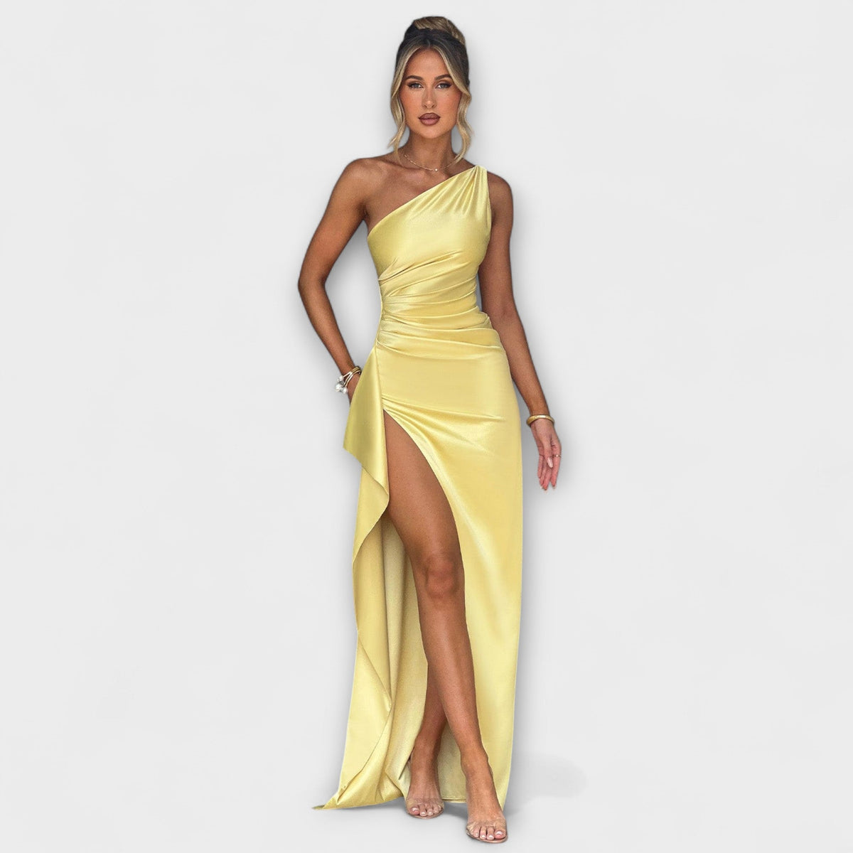 One Shoulder Maxi Dress