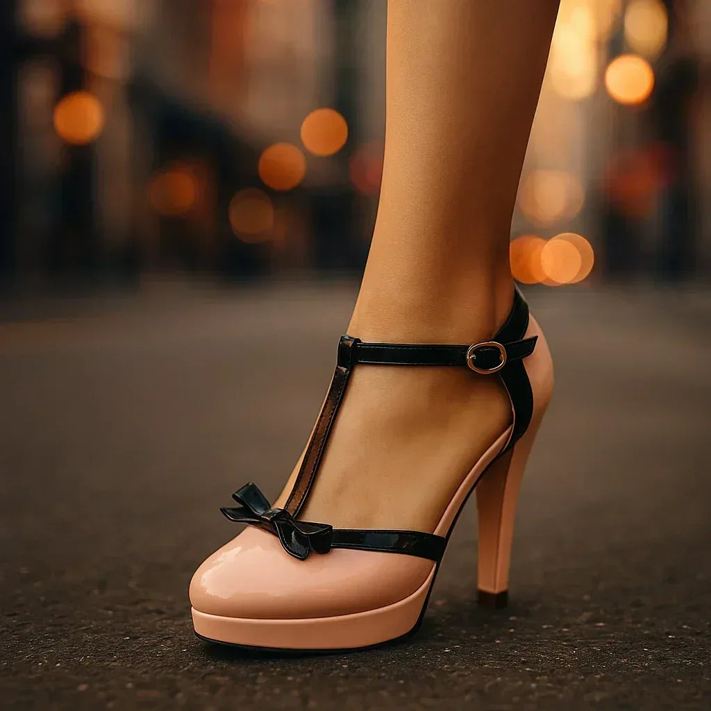 BELLA BOW-TIE HEELS