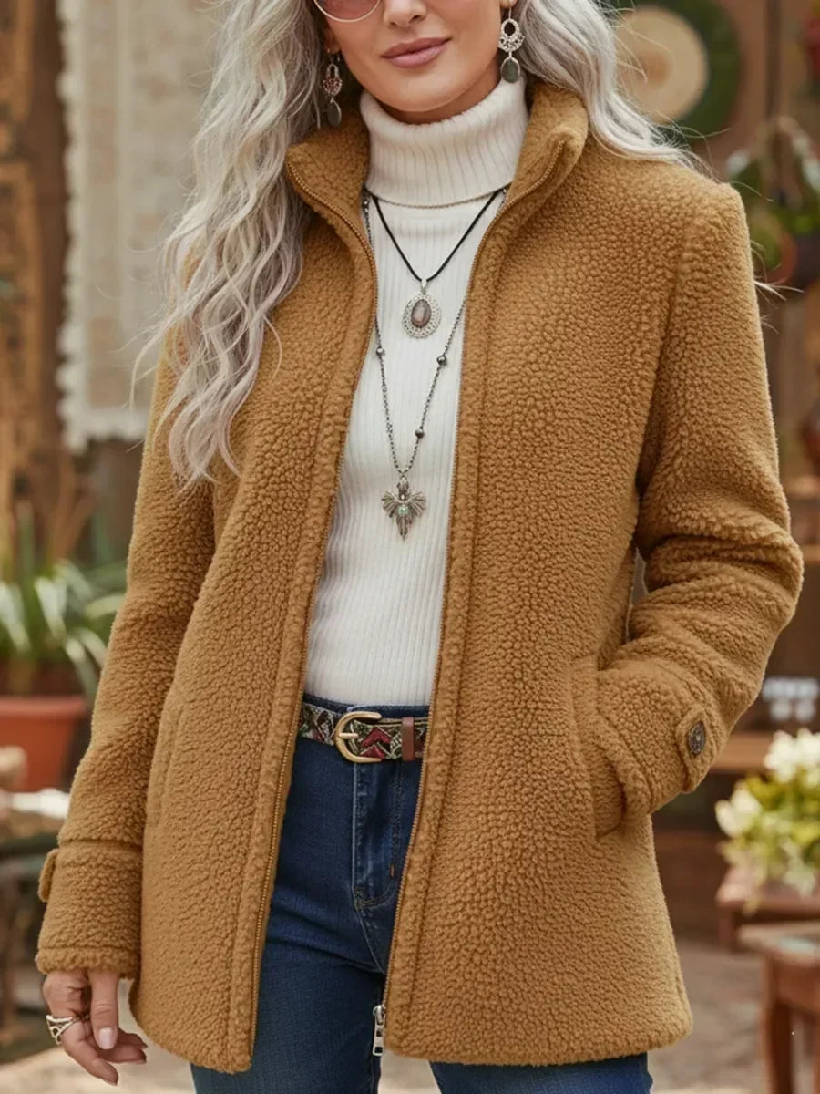 Judith | Comfortable Stand-Collar Full-Zip Jacket