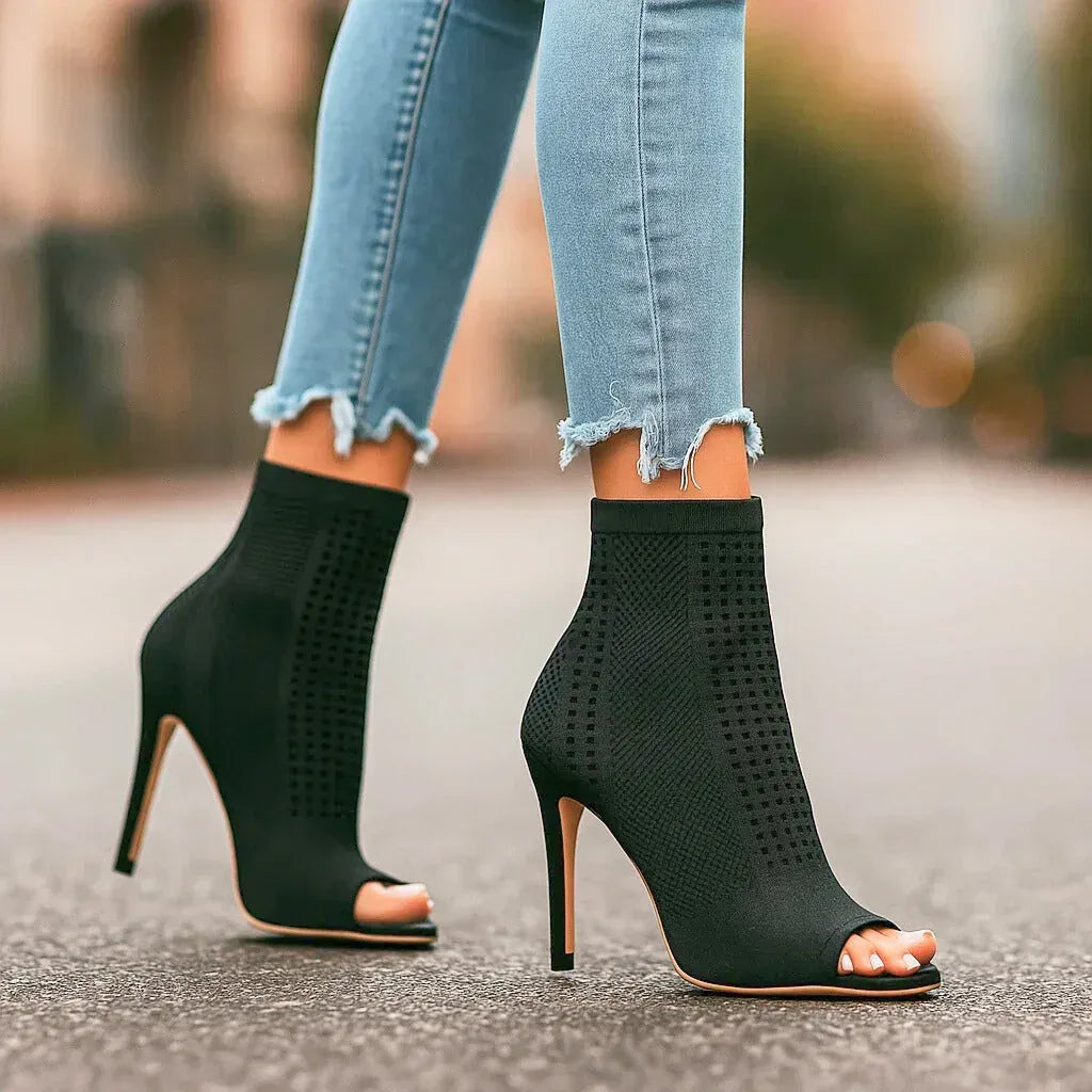 AMENA KNIT HEELS