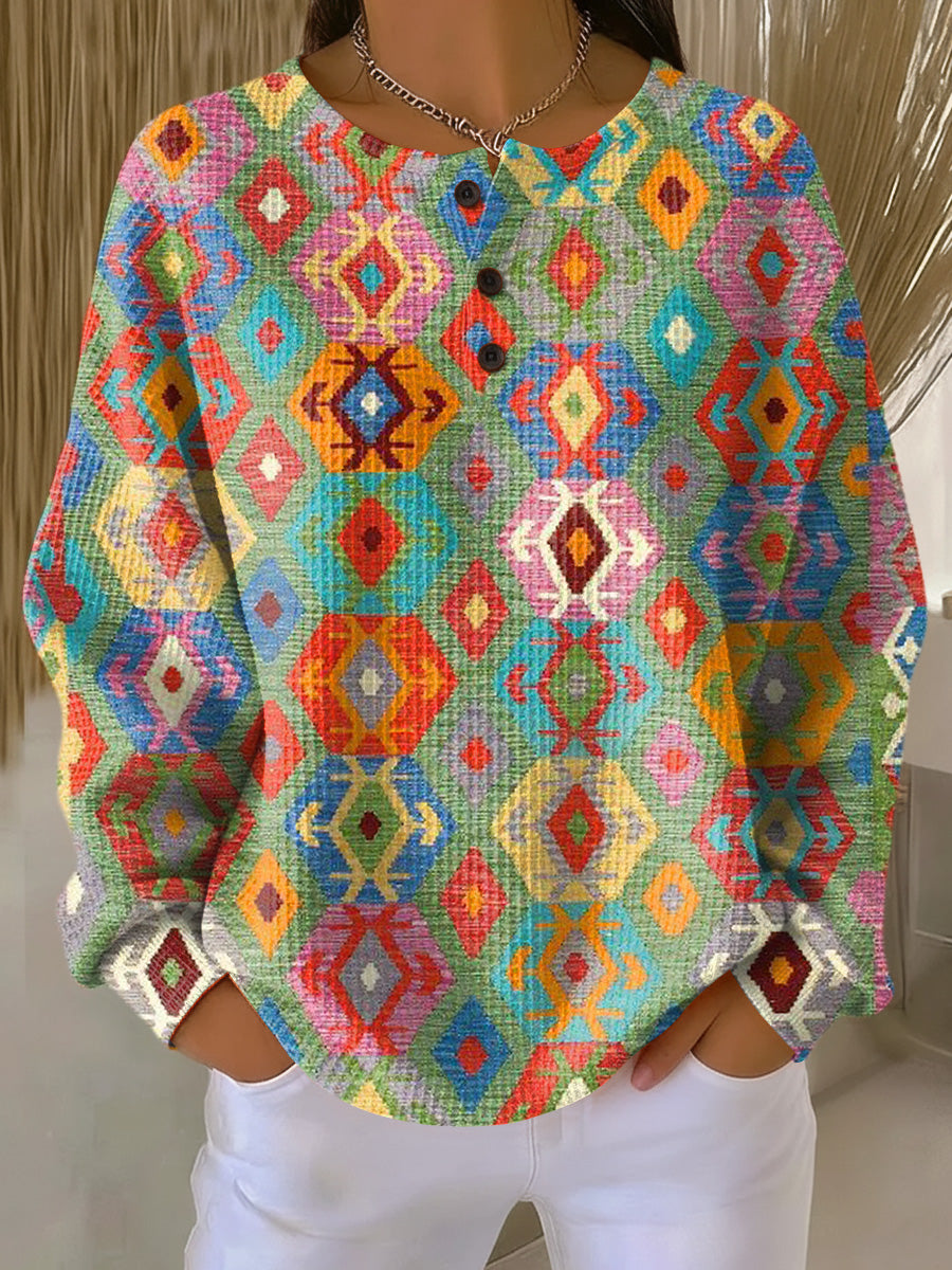 Tilde | Women's Vibrant Checkered Jumper