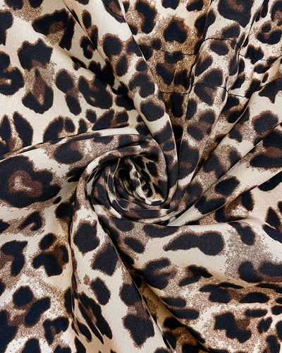 Sharon | Reversible Hooded Coat with Leopard Print